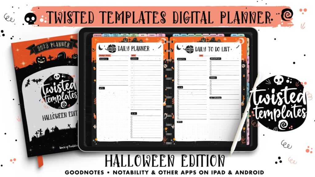 Twisted Templates Digital Planner Halloween