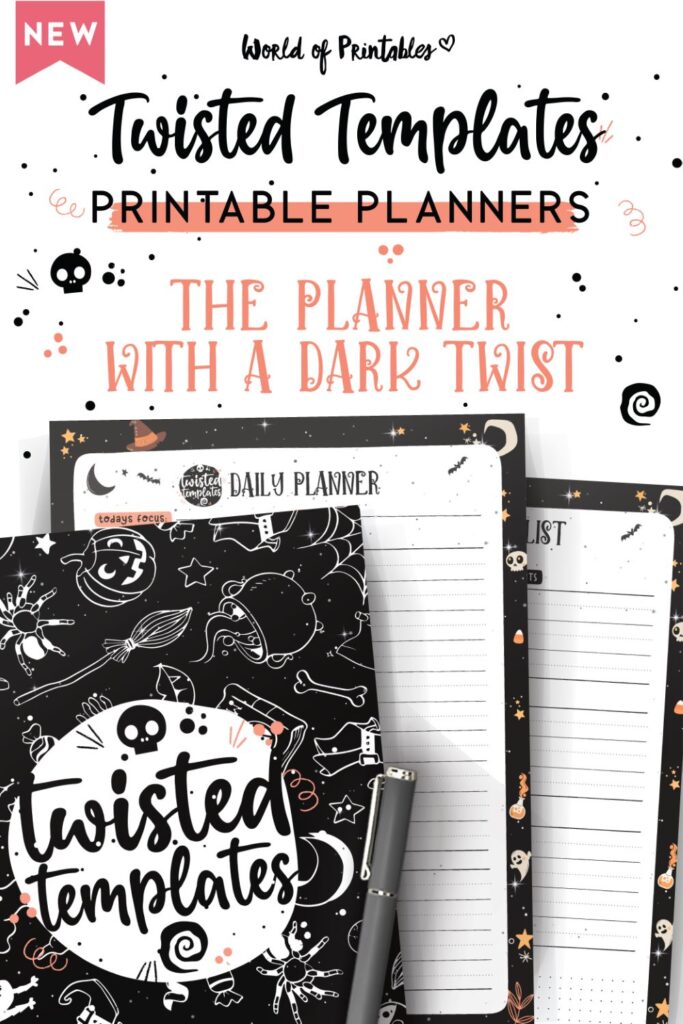 Twisted Templates Printable Planner