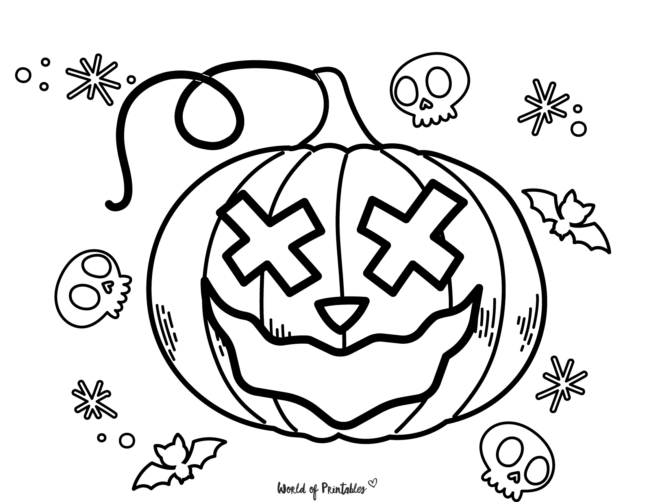 cute pumpkin coloring pages
