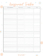 Assignment Tracker - Keep Track Of All Your Assignments