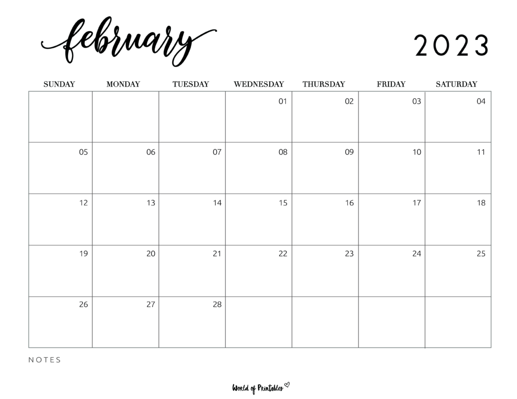 Free February 2023 Calendar Printable Free Get Calendar 2023 Update