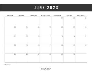 100+ June 2023 Calendar Printables - 100's of Styles - All Free!