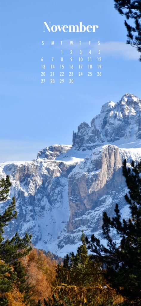 Pretty November Wallpaper iPhone