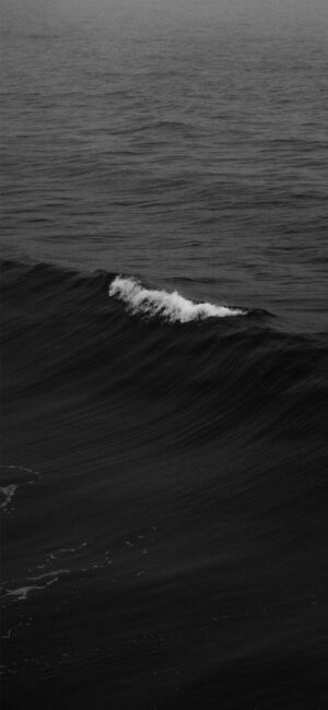 sad aesthetic wallpaper - black and white ocean
