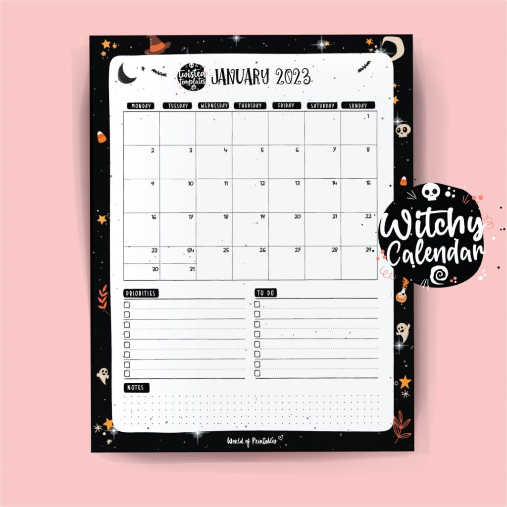 Witchy printable planner & journal kit