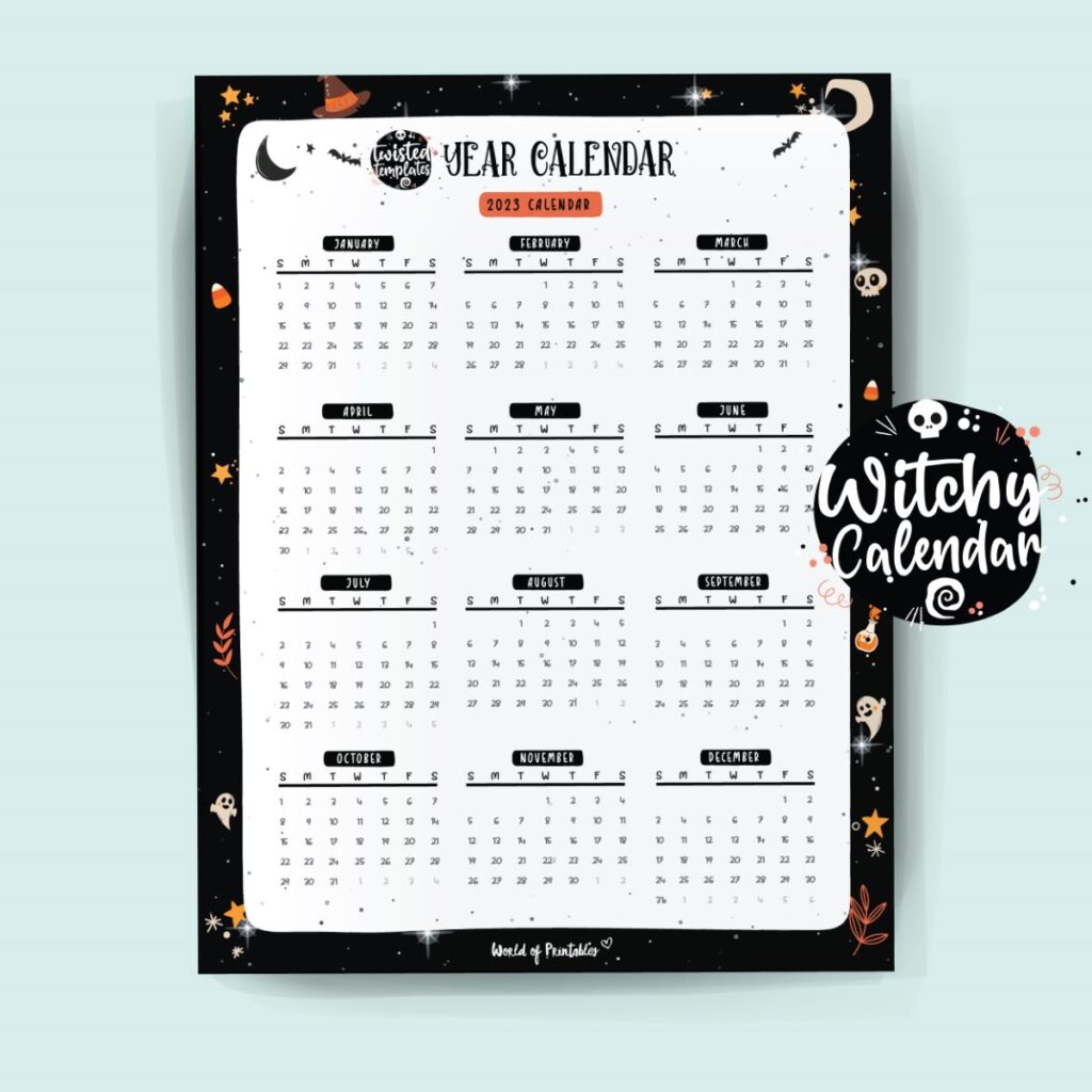 Witchy Year Calendar