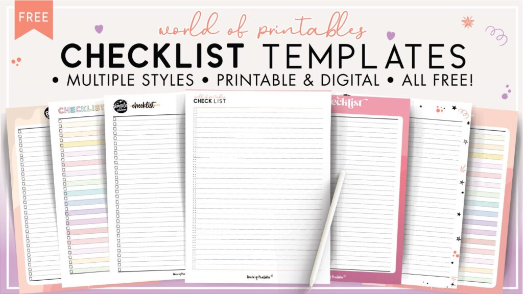 Checklist Templates