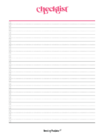 Checklist Template - 25 Free Styles | World of Printables