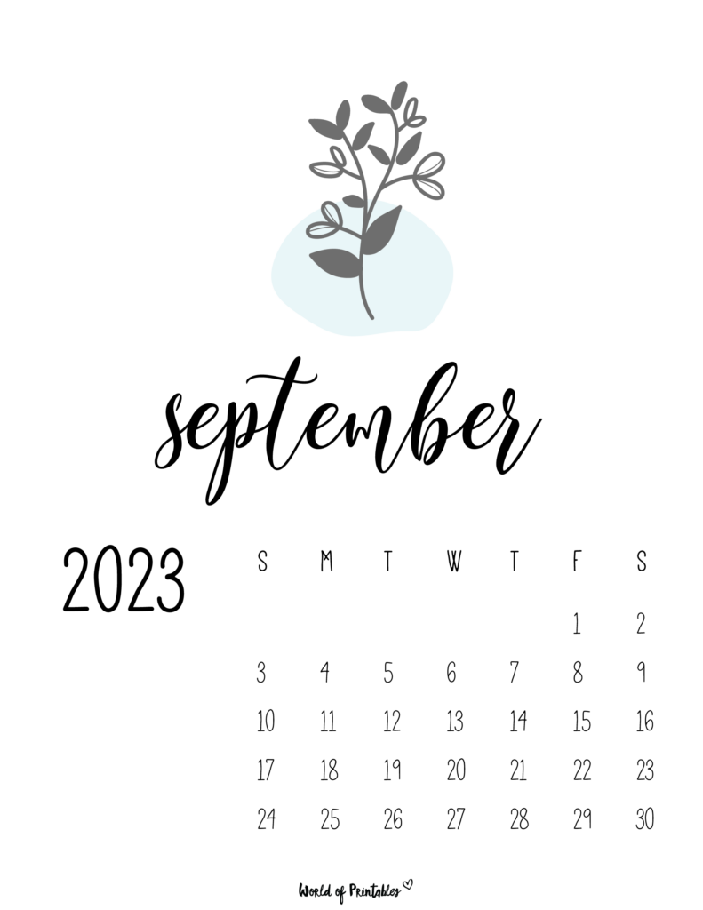 september 2022 calendar clipart bw