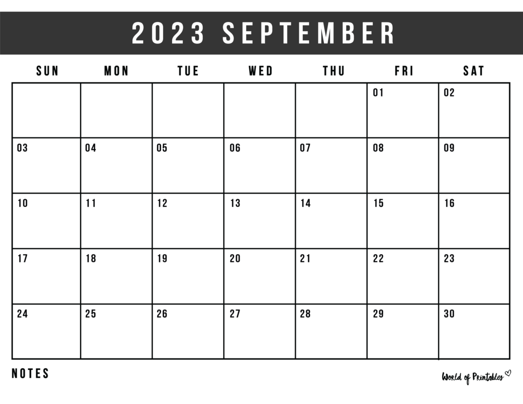 september 2022 calendar clipart bw