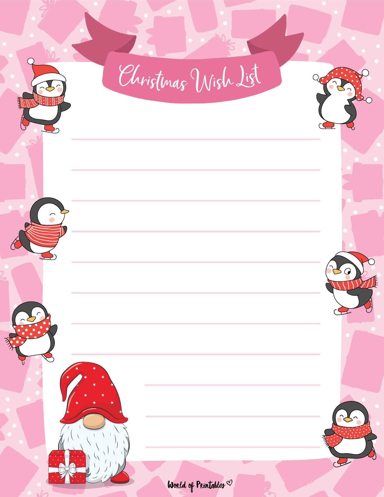 Christmas Gift List Template 2022 Christmas 2022 Update
