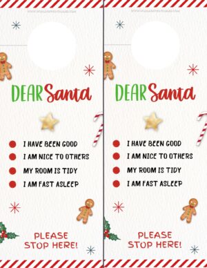 Christmas Door Hangers - World of Printables