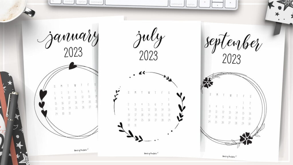 Cute 2023 Free Calendar Template