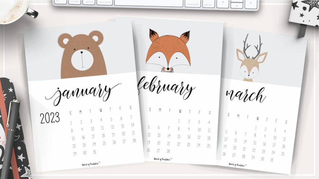 Cute Animal Calendars 2023 To Plan Your Year Ahead