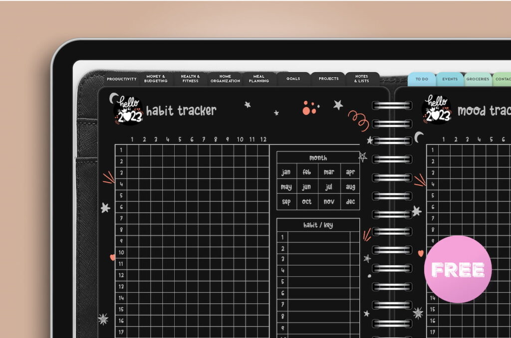 Digital Planner PDF Habit Tracker