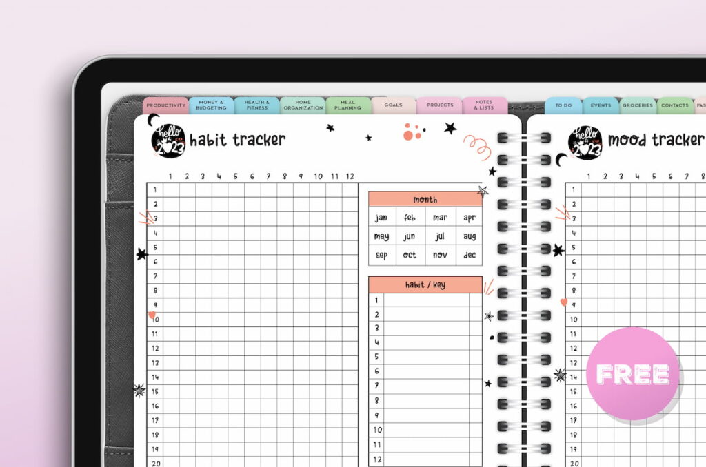 Digital Planner for iPad Habit Tracker
