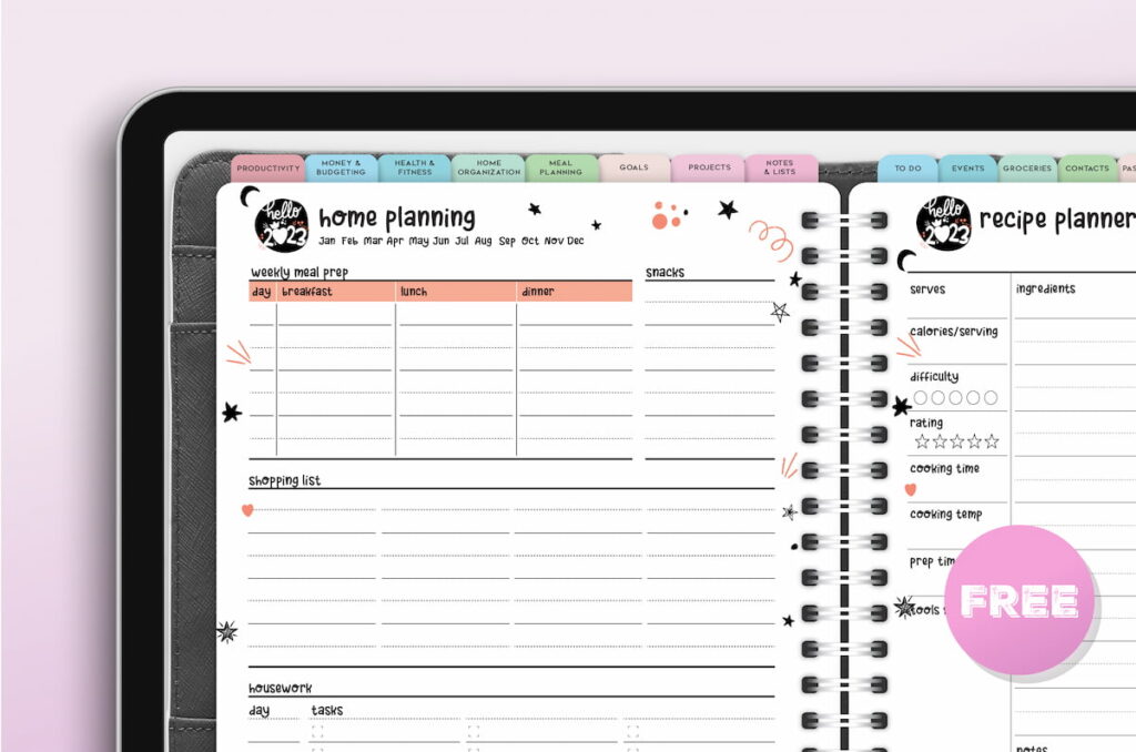 Digital Planner for iPad Home