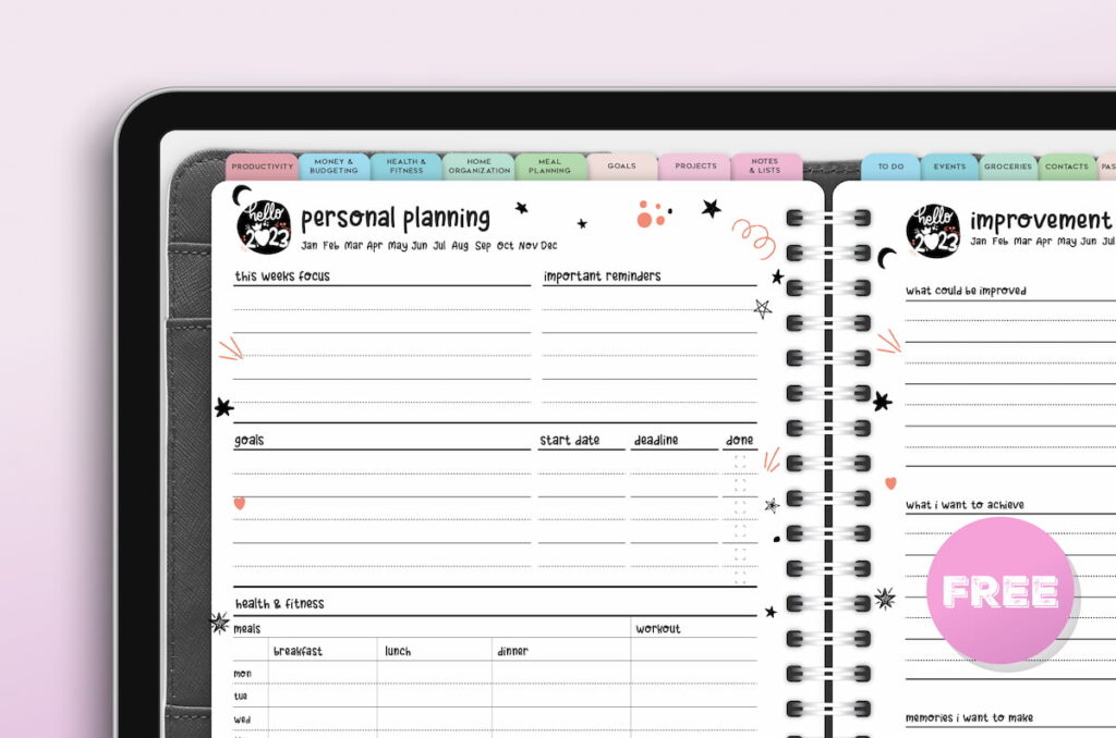 Digital Planner for iPad Personal Planner