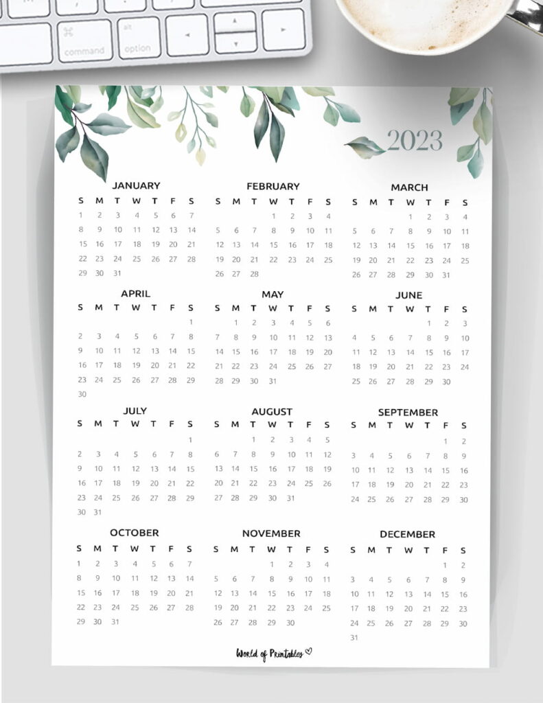 Free 2023 calendar one page - calendar 2023