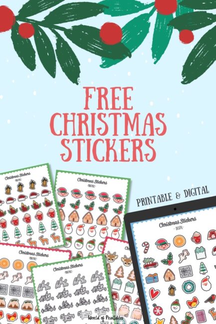 Free Christmas Stickers For Planner