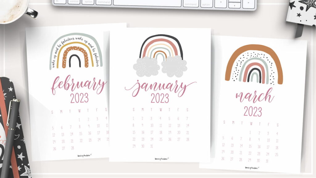 Free Cute Printable Calendar for 2023