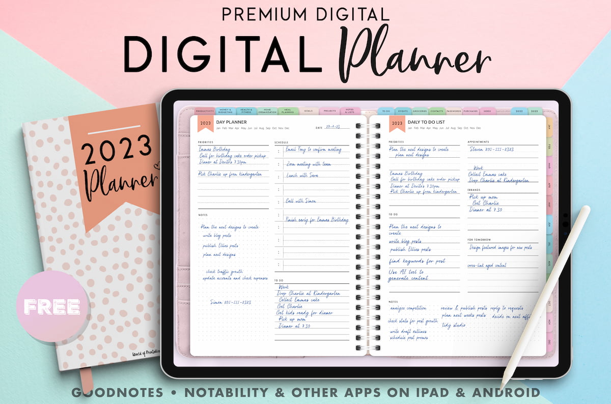 Free Printable Planner 2023 Pdf - AnjaHome