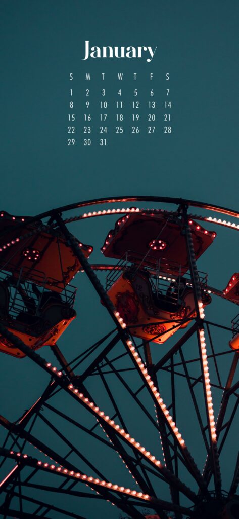 January Calendar Wallpaper