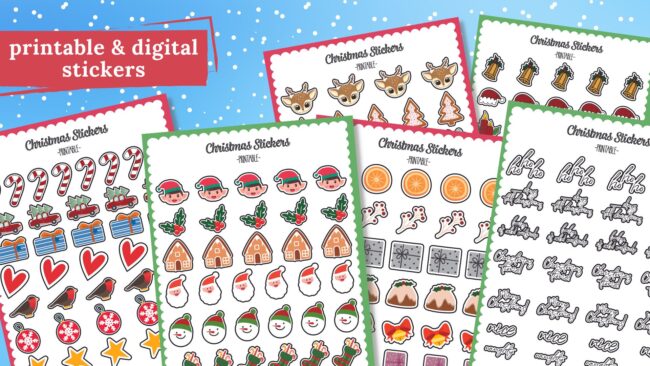 Christmas Stickers - World of Printables