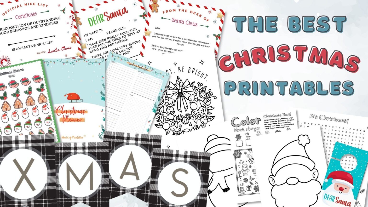 Free Christmas Printables World of Printables Free Christmas Printables World of Printables
