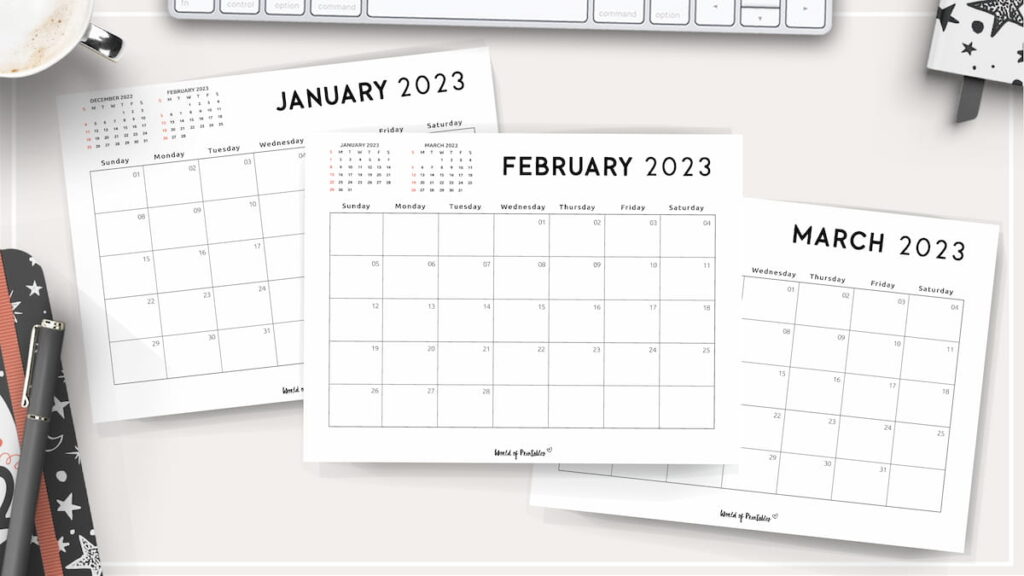 best 2023 monthly calendar