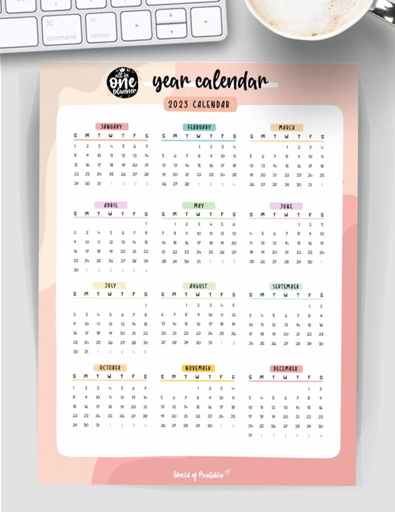 planner year calendar 2023