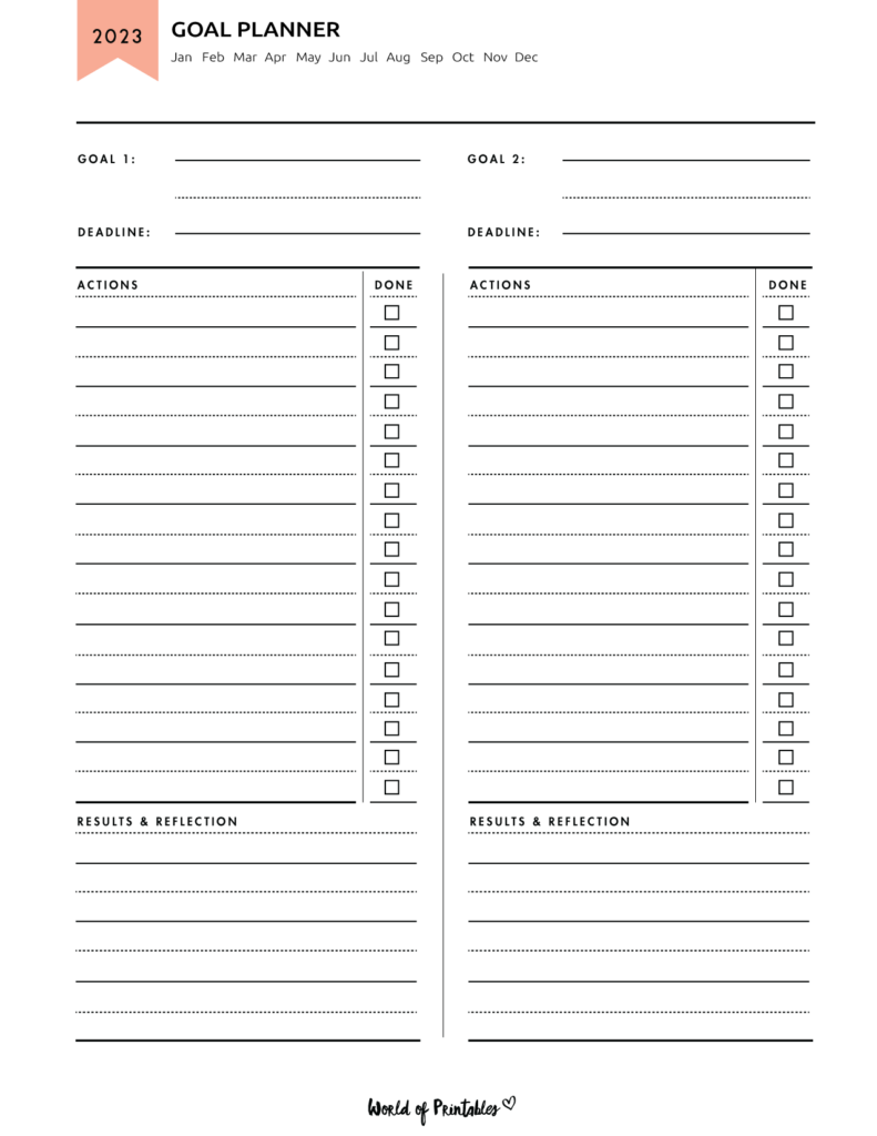 2023 Goal Planner