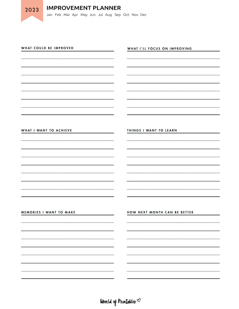 2023 Improvement Planner