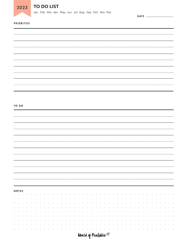2023 Planner To Do List