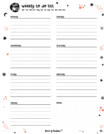 Free Cute January Calendar &amp; Planner Printable Set - World of Printables