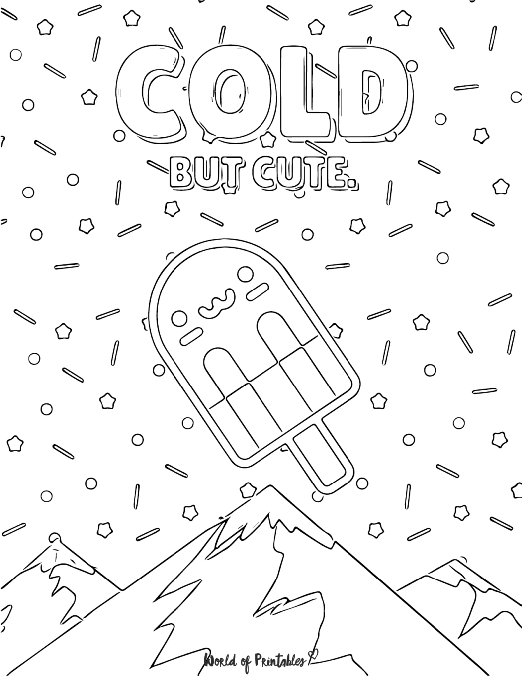 Cute Food Coloring Pages - World of Printables