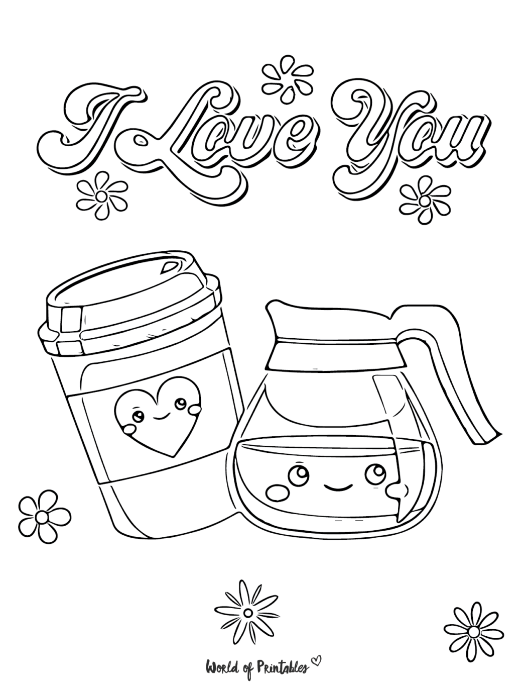 Cute Food Coloring Pages - World of Printables