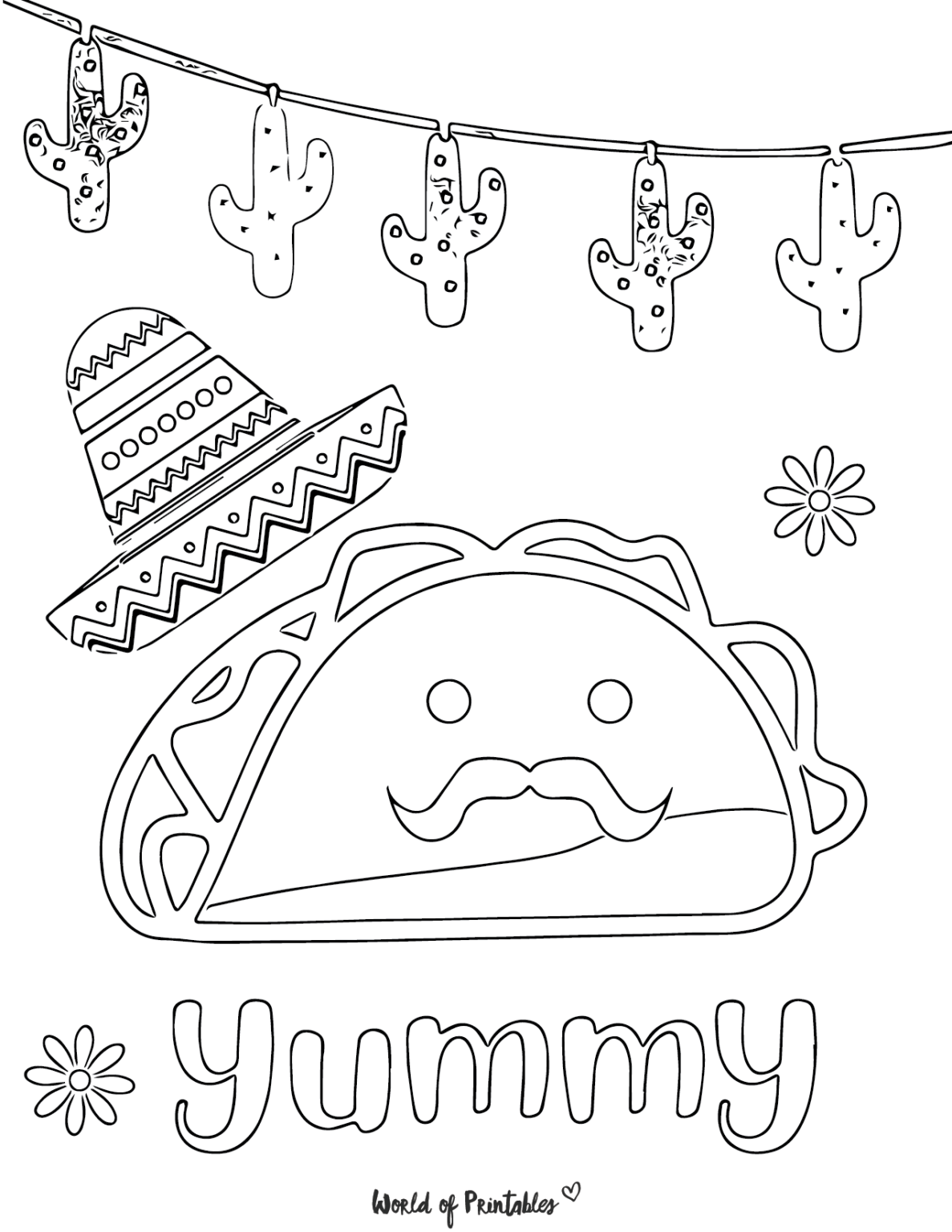 Cute Food Coloring Pages World - Cute Food Coloring Pages 22 1187x1536 