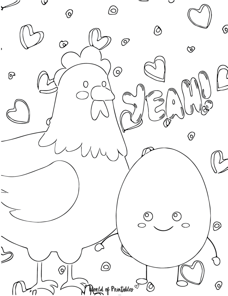 Cute Food Coloring Pages - World of Printables