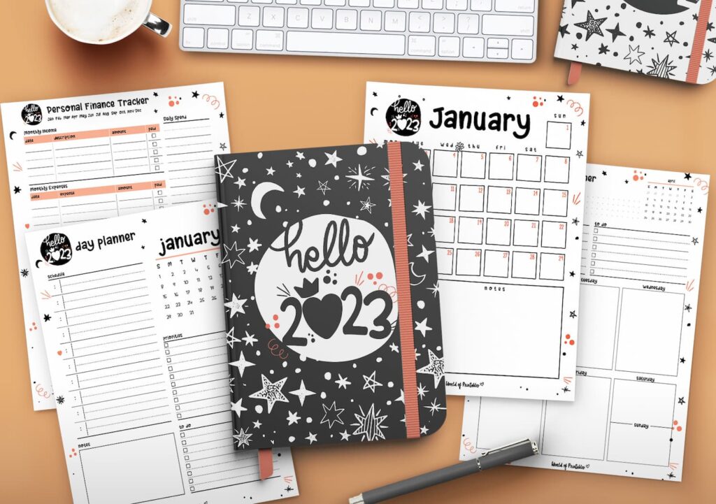 Hello 2023 Cute Planner Set