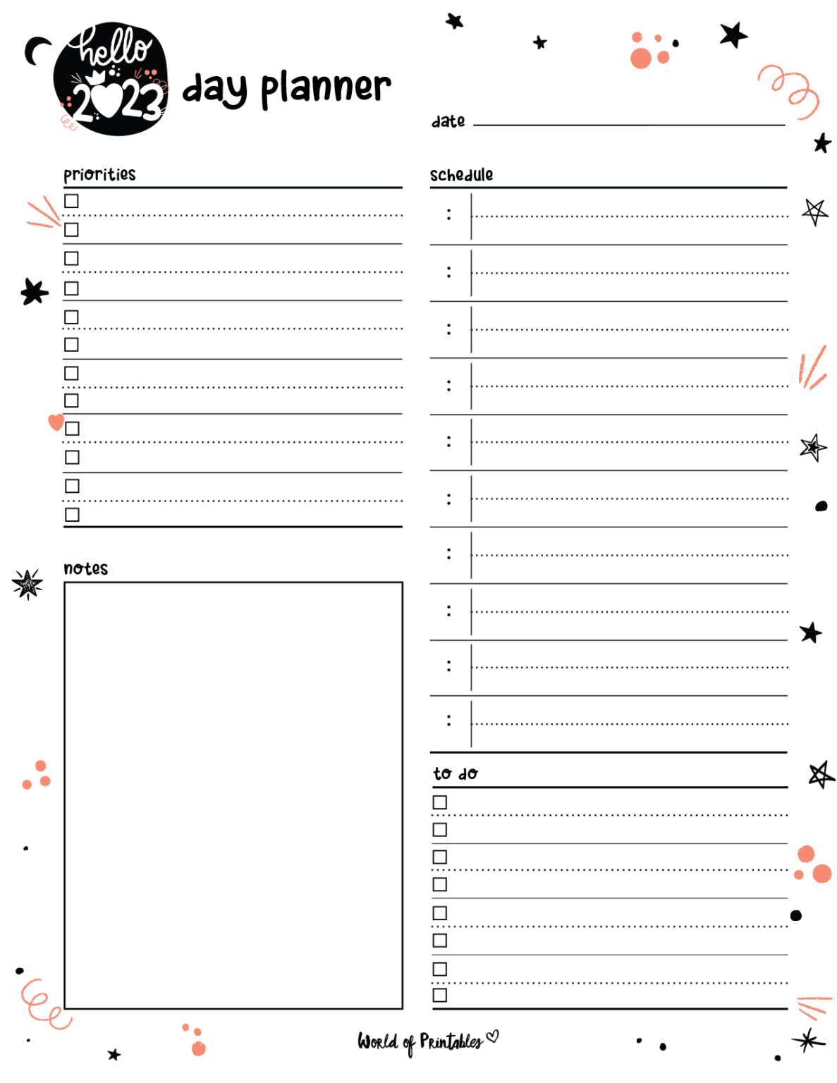108 Cute Planner Pages To Print For Free - World of Printables