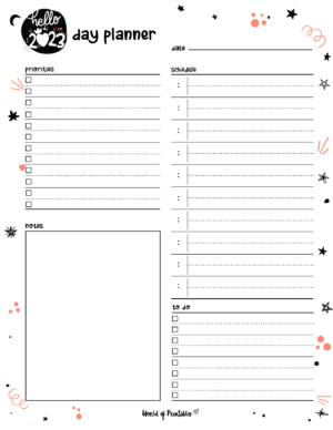 108 Cute Planner Pages To Print For Free - World of Printables
