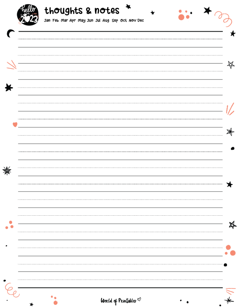 Hello 2023 Cute Planner_Notes Page