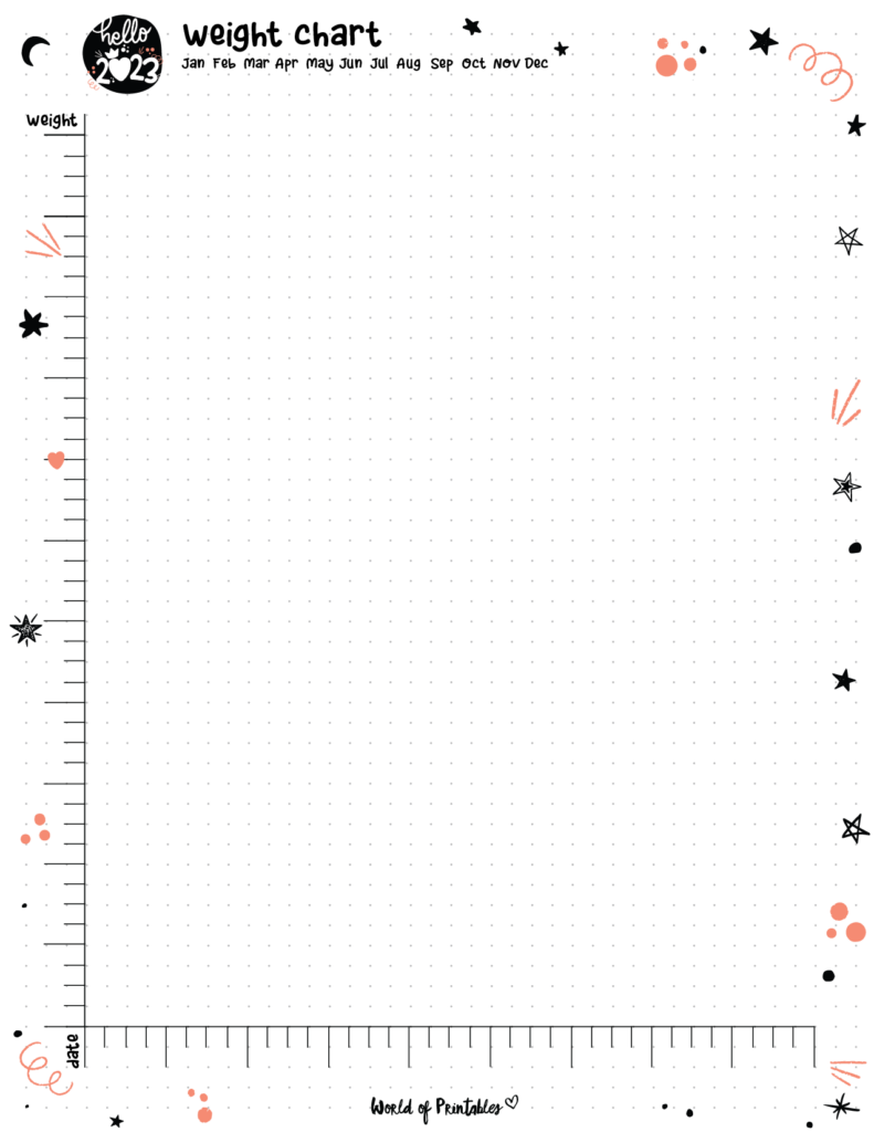 Hello 2023 Cute Planner_Weight Chart