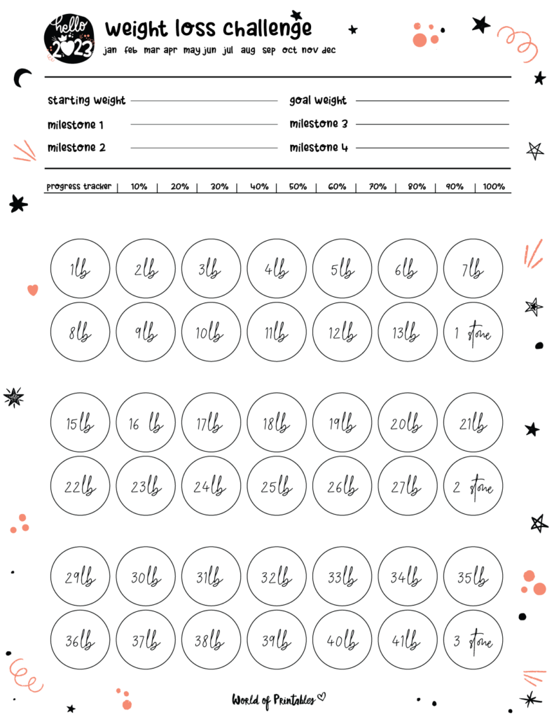 Hello 2023 Cute Planner_Weight Loss Challenge