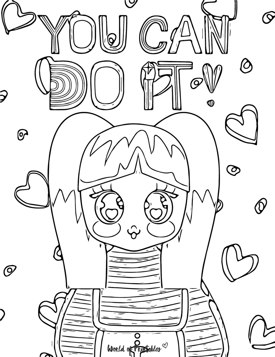 Kawaii Coloring Pages - World of Printables