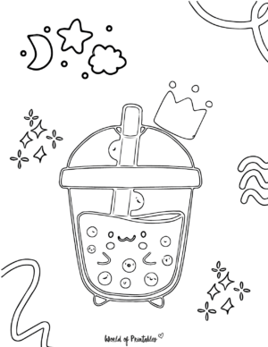 Kawaii Coloring Pages - World of Printables