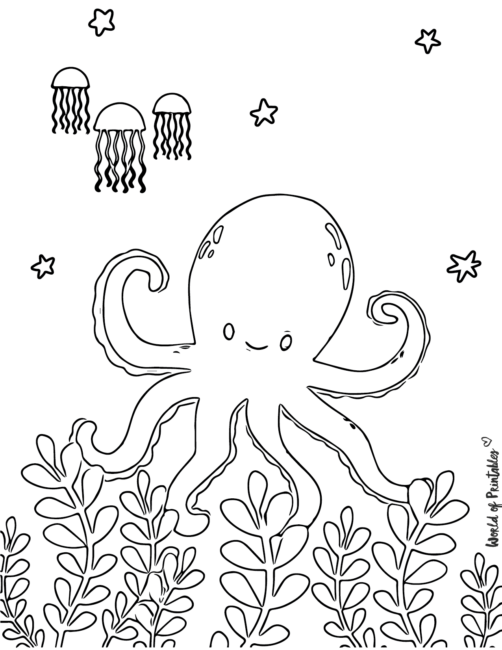 Octopus Coloring Pages-02