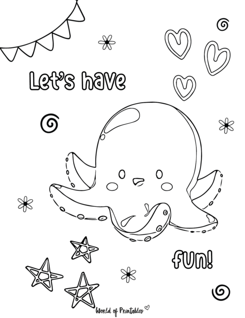 Octopus Coloring Pages-13