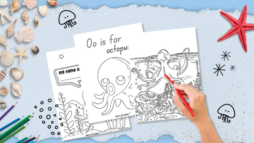 Printable Octopus Coloring Pages